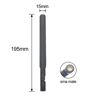 Glue rod antenna